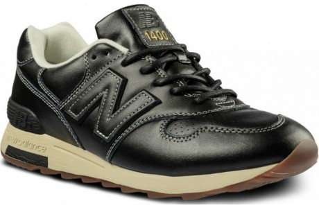 New Balance ML1400LBK Чёрные кожаные