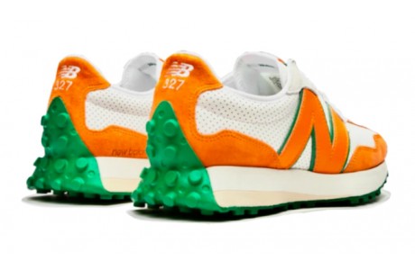 New Balance WS 327 Casablanca белые с оранжевым
