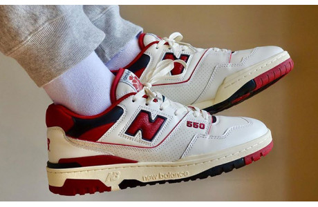 New Balance 550 White Team Red