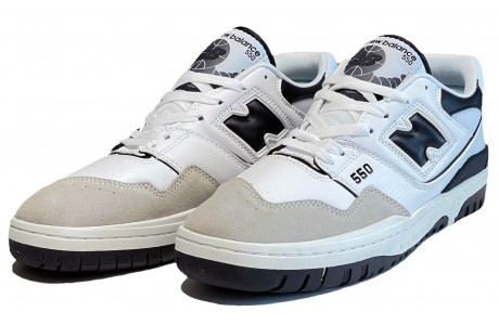 New Balance 550 Arriving White & Navy