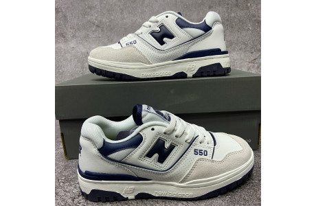 New Balance 550 White Quarry Blue 