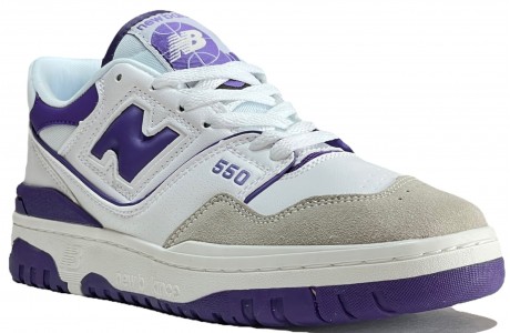 New Balance 550 White Prism Purple