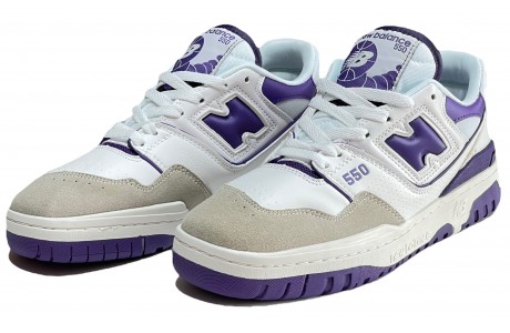 New Balance 550 White Prism Purple