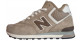 New Balance 574 Mid Beige Brown Grey с мехом