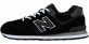 New Balance 574 Black White Big Size с мехом