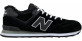 New Balance 574 Black White Big Size с мехом