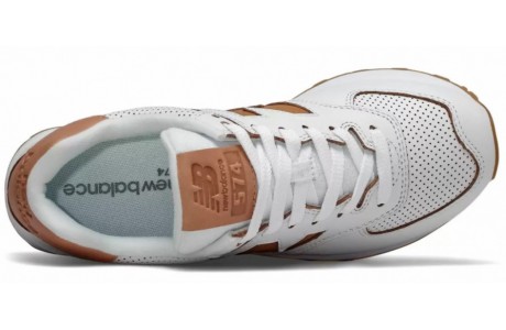 New Balance 574 Classic Бело-коричневые