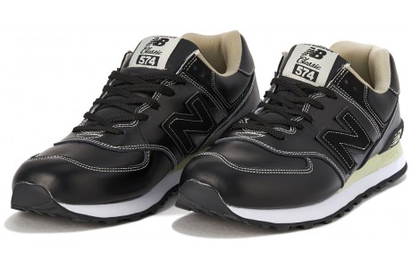 New Balance 574 classic fur black мужские черные 