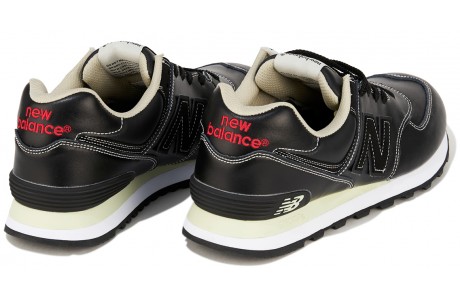 New Balance 574 classic fur black мужские черные 