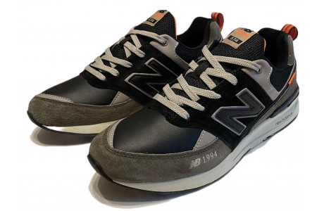 New Balance 574 Хаки Cерые с синим