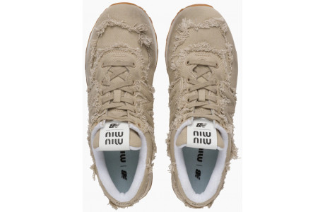 New Balance x Miu Miu 574 Denim Sneakers
