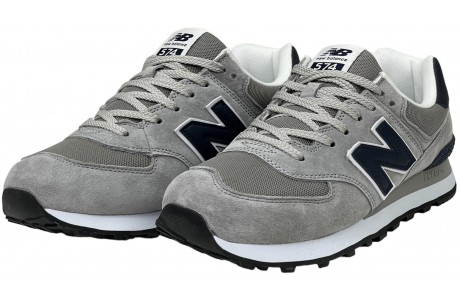 New Balance 574 Grey Deep Blue