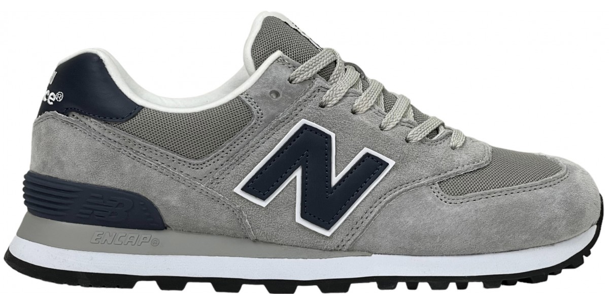 Купить кроссовки New Balance 574 Grey Deep Blue / Официальный центр обуви