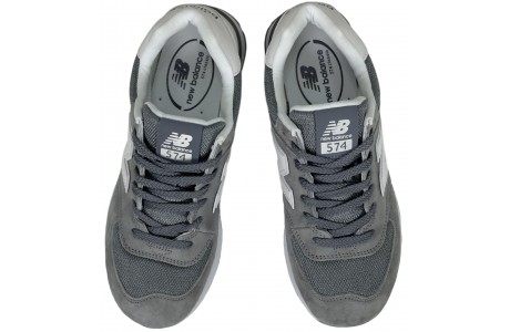 New Balance 574 Grey White серые с белым