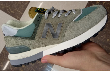 New Balance 574 Legacy x Stone Island Grey Green