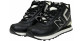 New Balance 574 Mid Black White Leather с мехом