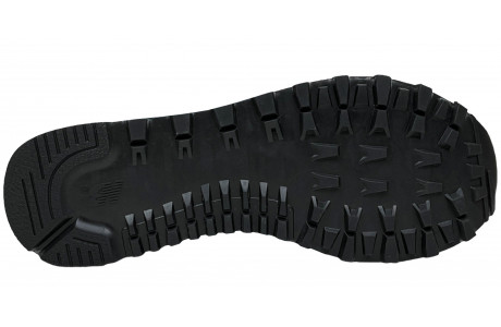 New Balance 574 Mid Black White Leather с мехом