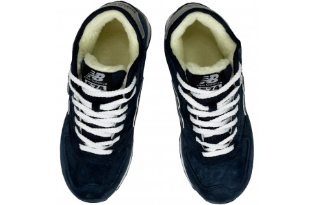 New Balance 574 Mid Blue Grey с мехом