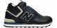 New Balance 574 Mid Blue Leather с мехом