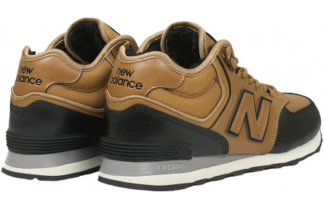 New Balance 574 Mid Brown Black с мехом