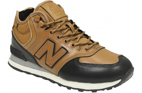 New Balance 574 Mid Brown Black с мехом
