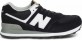 New Balance 574 Черно-серые замшевые