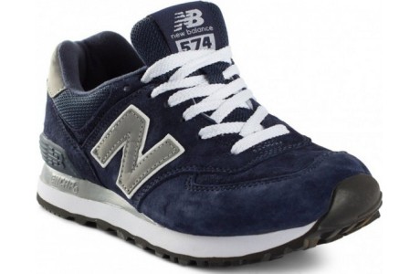 New Balance 574 Тёмно-синие с серым