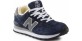 New Balance 574 Синие с серым с мехом