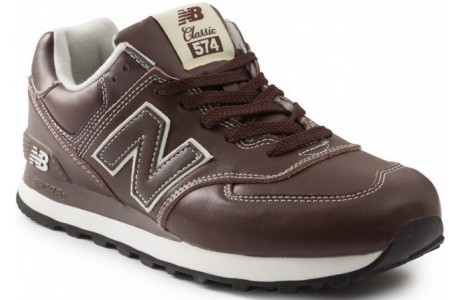 New Balance 574 Коричневые Кожаные