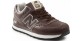 New Balance 574 Коричневые Кожаные