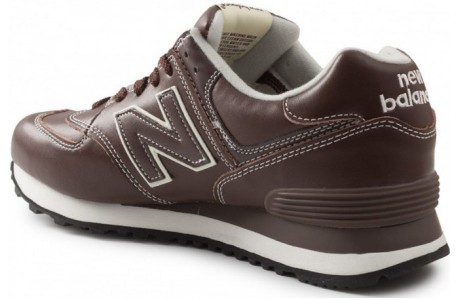 New Balance 574 Коричневые Кожаные