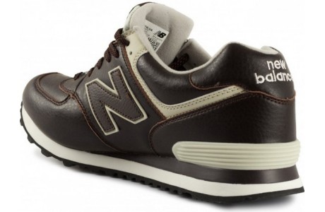 New Balance 574 Коричневые с белым