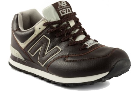 New Balance 574 Коричневые с белым