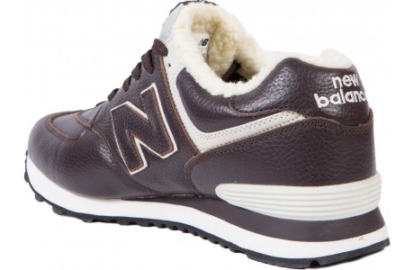 New Balance ML574LUAM Коричневые с мехом