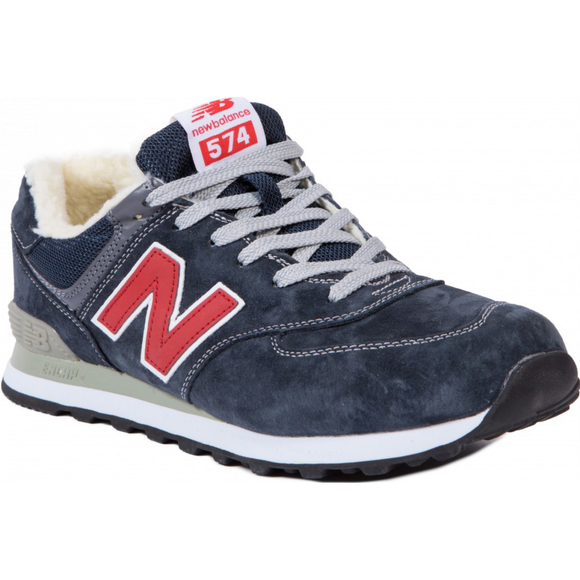 New Balance 574 синие с красным