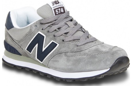 New Balance 574 Серые с синим