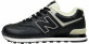 New Balance 574 мужские кожаные черные с мехом