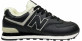 New Balance 574 мужские кожаные черные с мехом