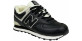 New Balance 574 мужские кожаные черные с мехом