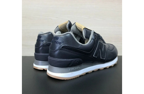New Balance 574 Dark Blue Кожаные