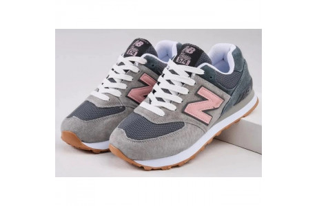 New Balance 574 Grey Purple Pink