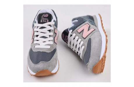 New Balance 574 Grey Purple Pink
