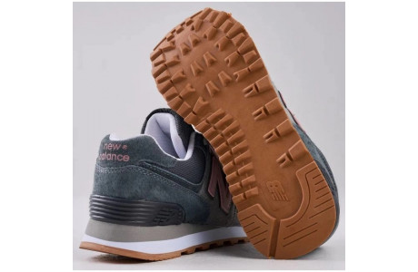 New Balance 574 Grey Purple Pink