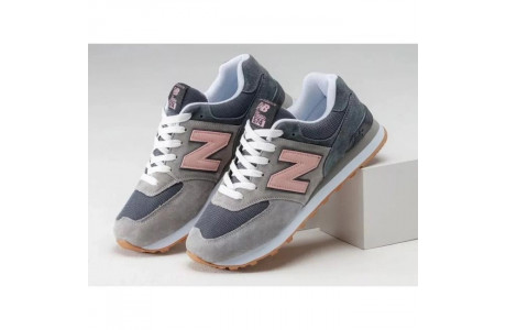 New Balance 574 Grey Purple Pink