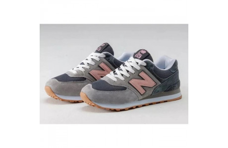 New Balance 574 Grey Purple Pink