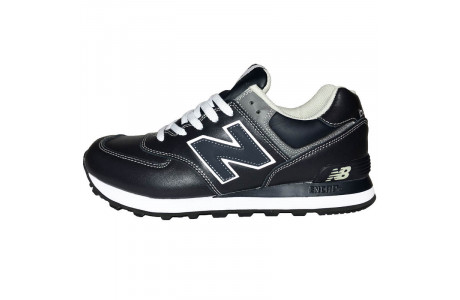 New Balance 574 Leather Stone Blue