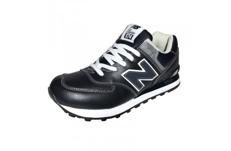 New Balance 574 Leather Stone Blue