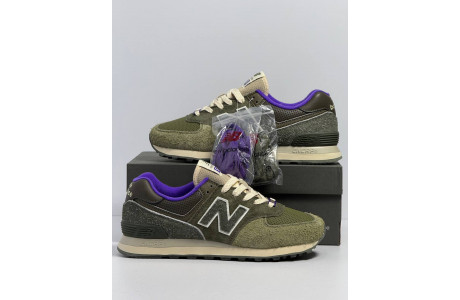 New Balance 574 Sneakersnstuff Nature Green Purple