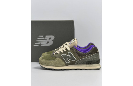 New Balance 574 Sneakersnstuff Nature Green Purple