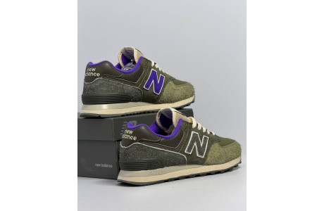 New Balance 574 Sneakersnstuff Nature Green Purple